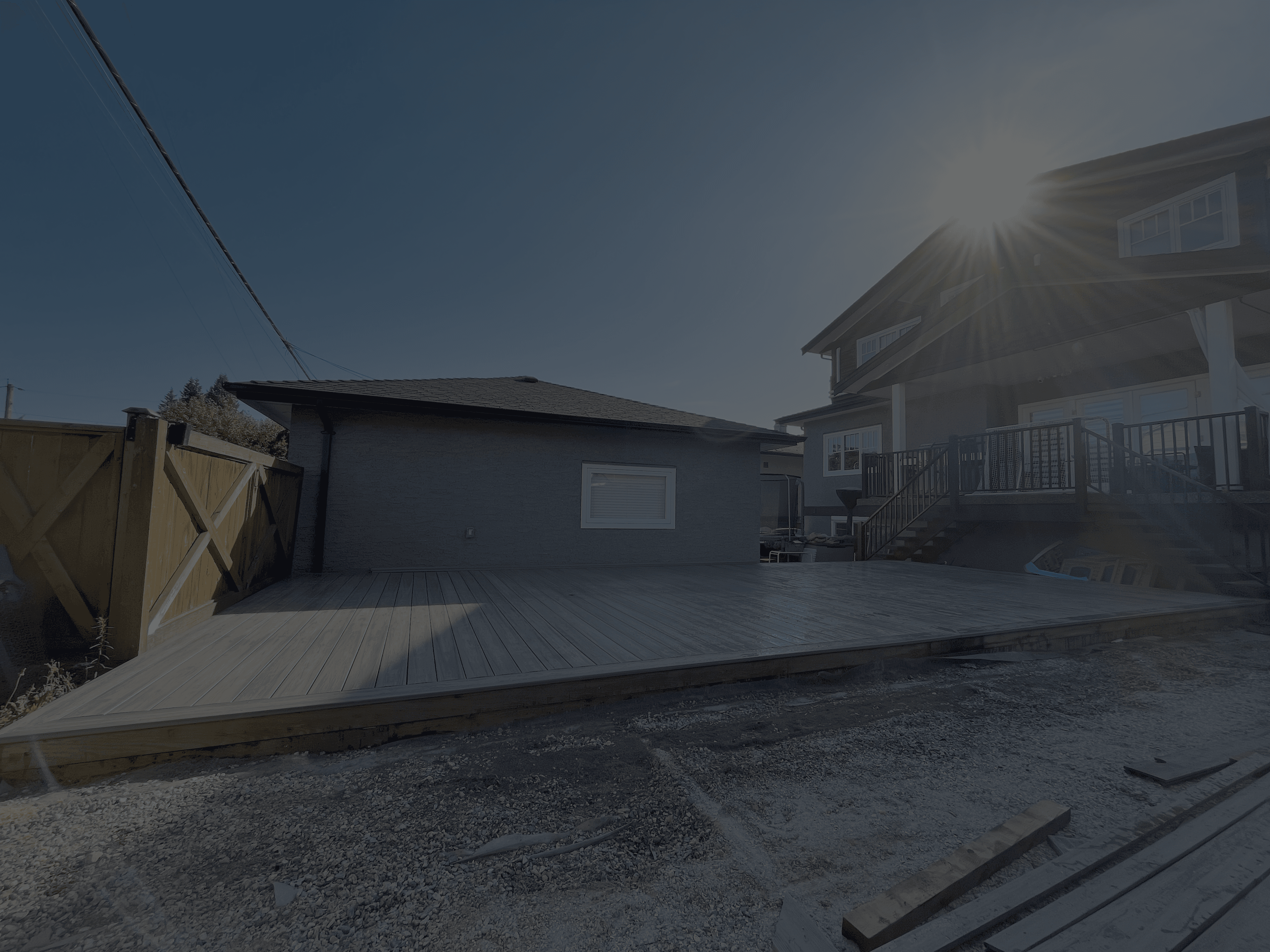 Decking project background